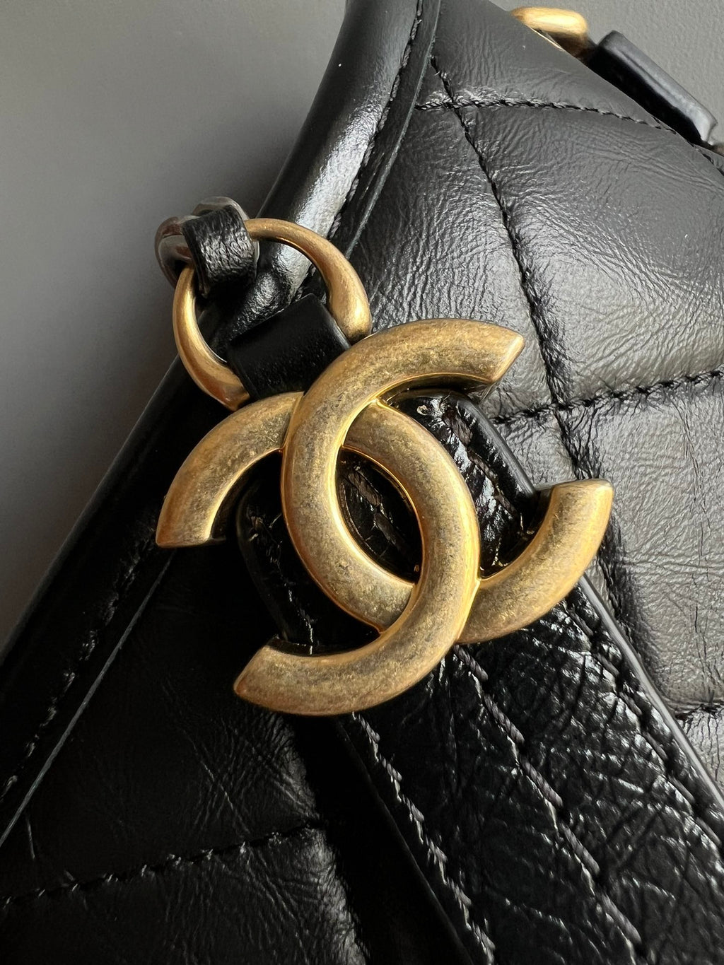 CHANEL- Gabrielle  bag golden/sliver