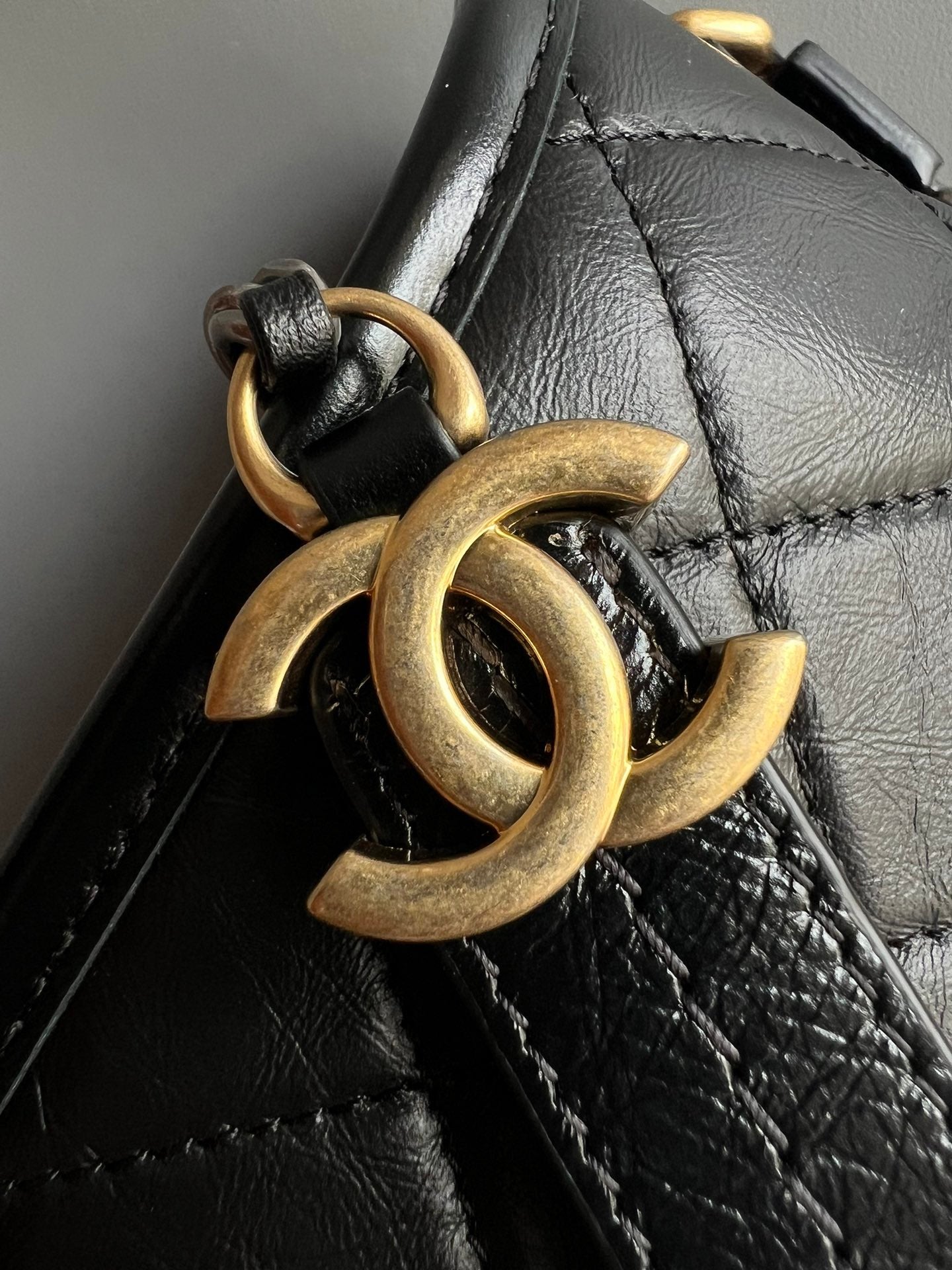 CHANEL- Gabrielle  bag golden/sliver