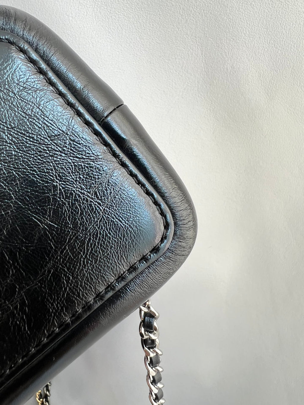 CHANEL-24P Gabrielle backpack bag golden/sliver