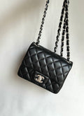 CHANEL- 24C Flap bag golden/sliver