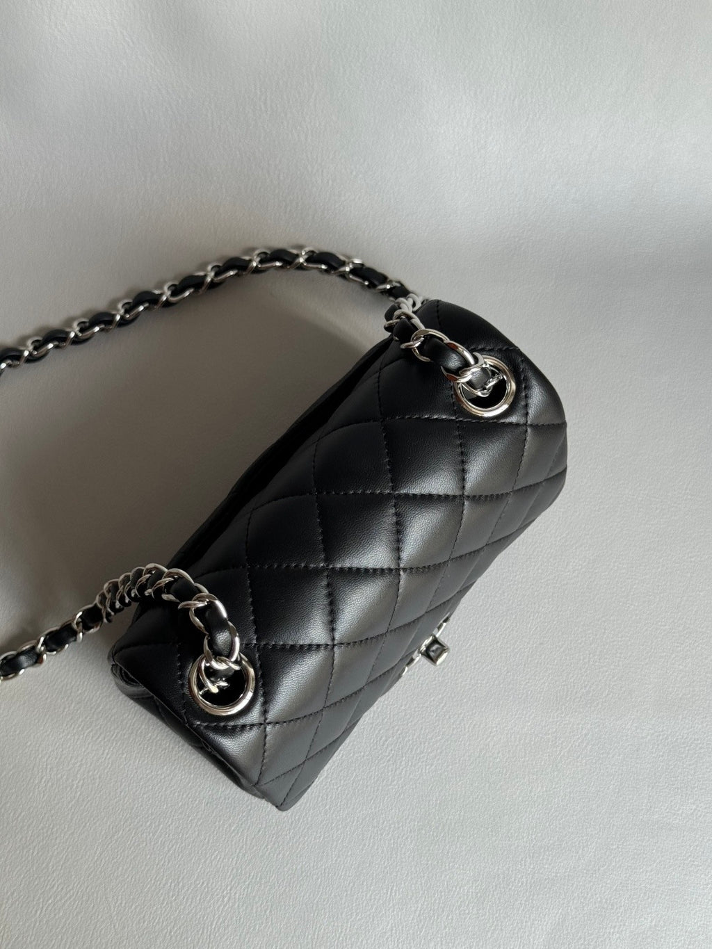 CHANEL- 24C Flap bag golden/sliver