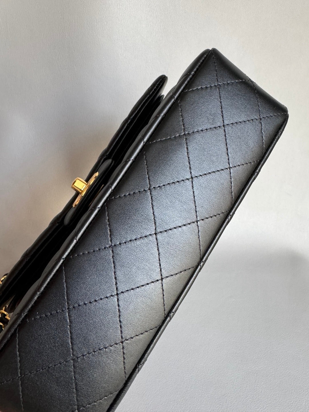 CHANEL- Flap23 bag golden/sliver