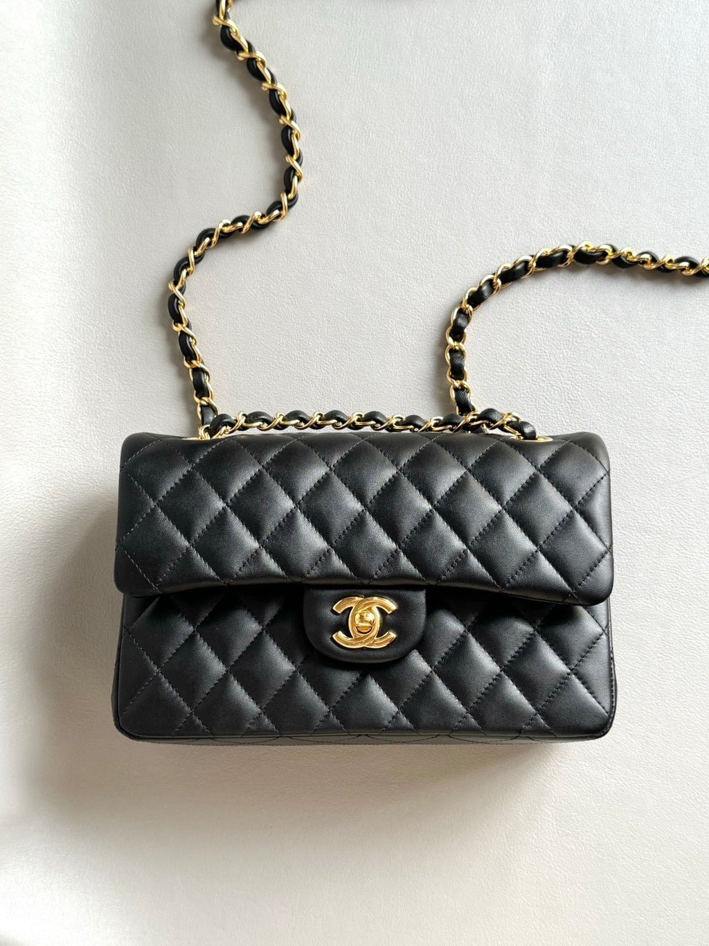 CHANEL- Flap23 bag golden/sliver