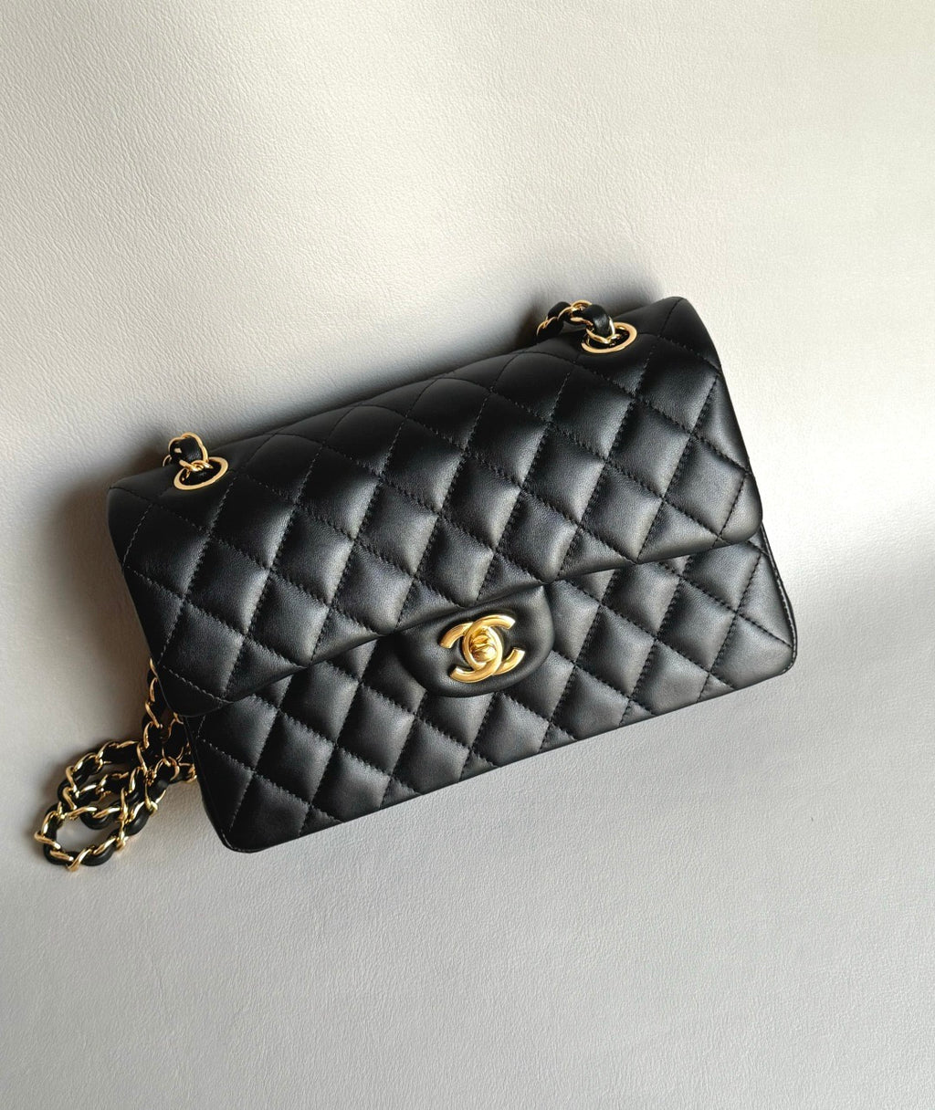 CHANEL- Flap23 bag golden/sliver
