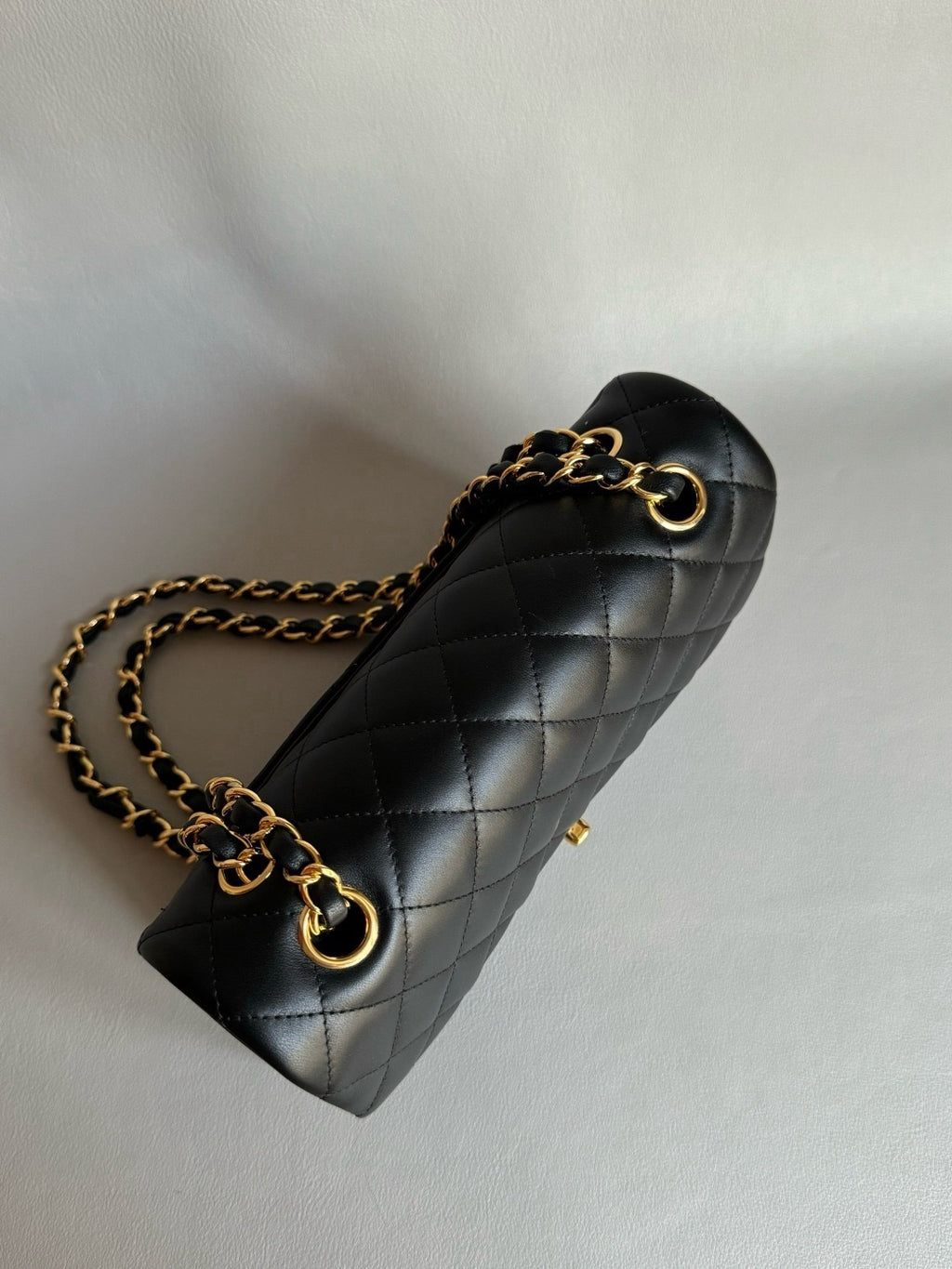 CHANEL- Flap23 bag golden/sliver