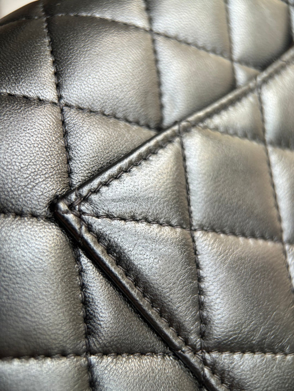 CHANEL- Flap23 bag golden/sliver