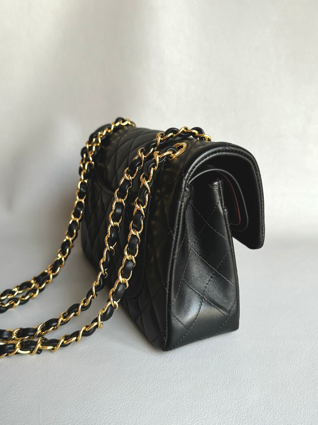 CHANEL- Flap23 bag golden/sliver