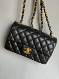 CHANEL- 24C Flap bag golden/sliver
