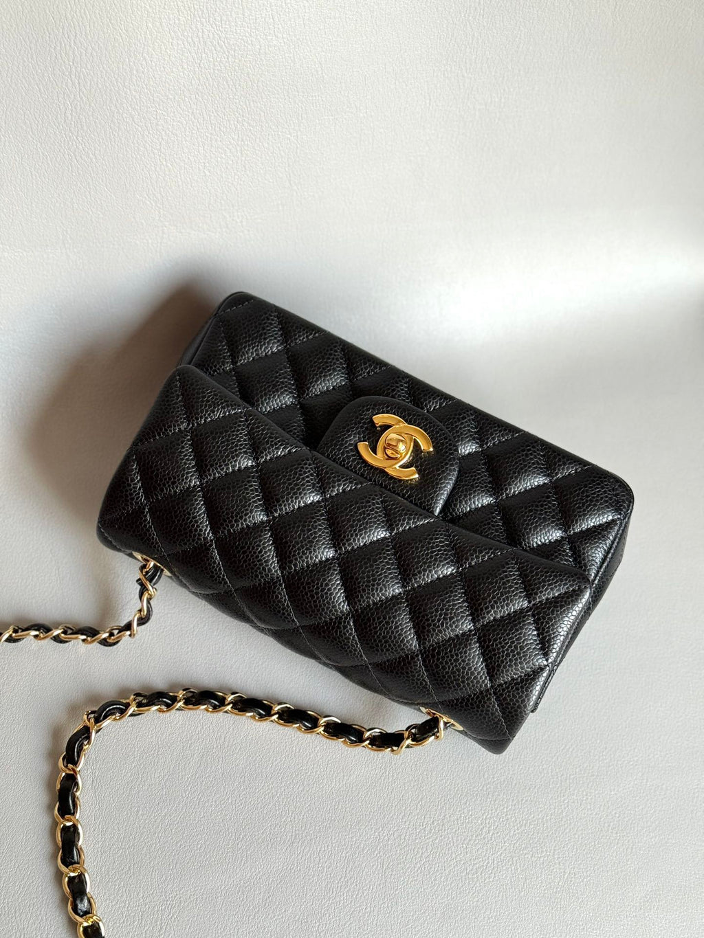 CHANEL- 24C Flap bag golden/sliver