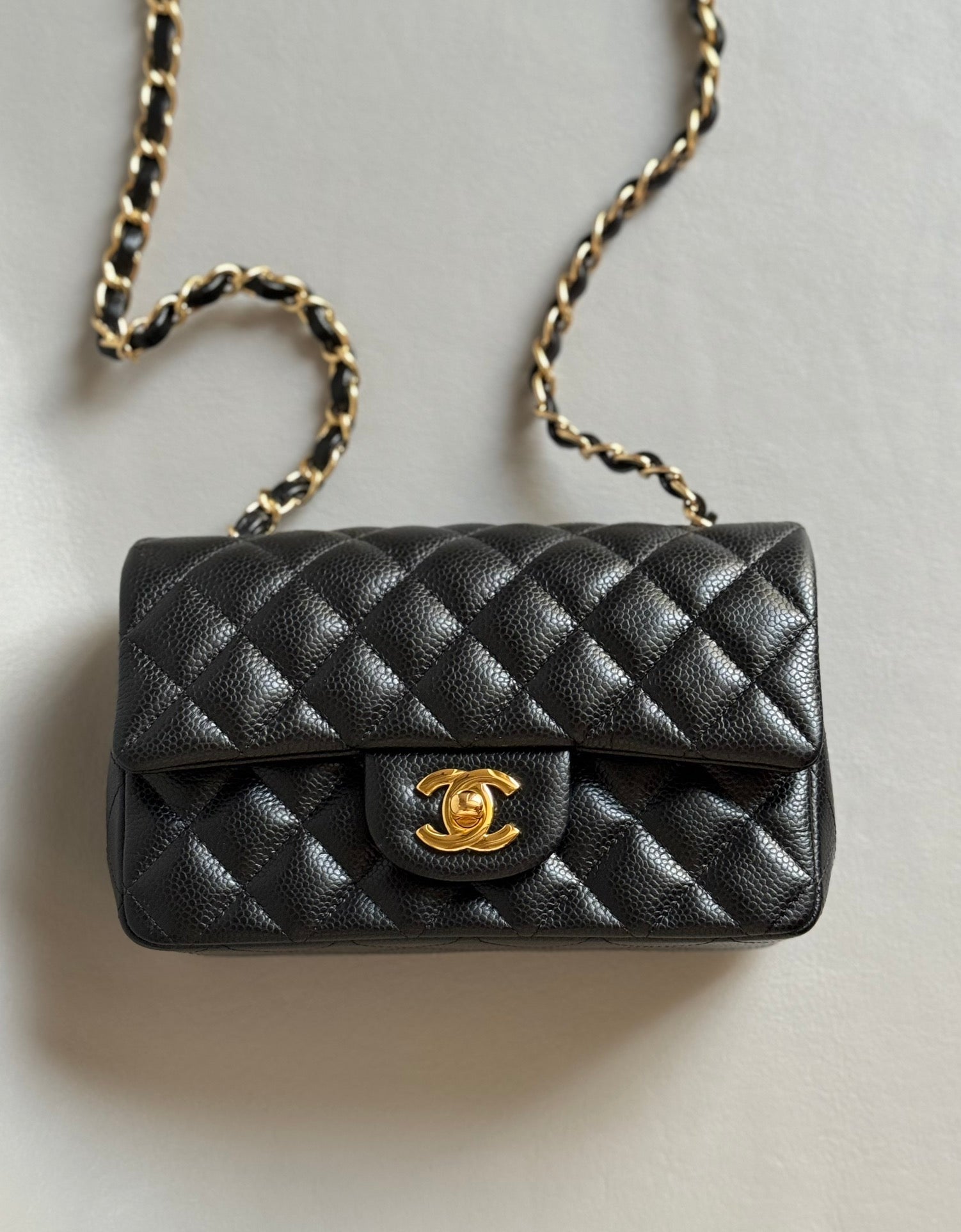 CHANEL- 24C Flap bag golden/sliver