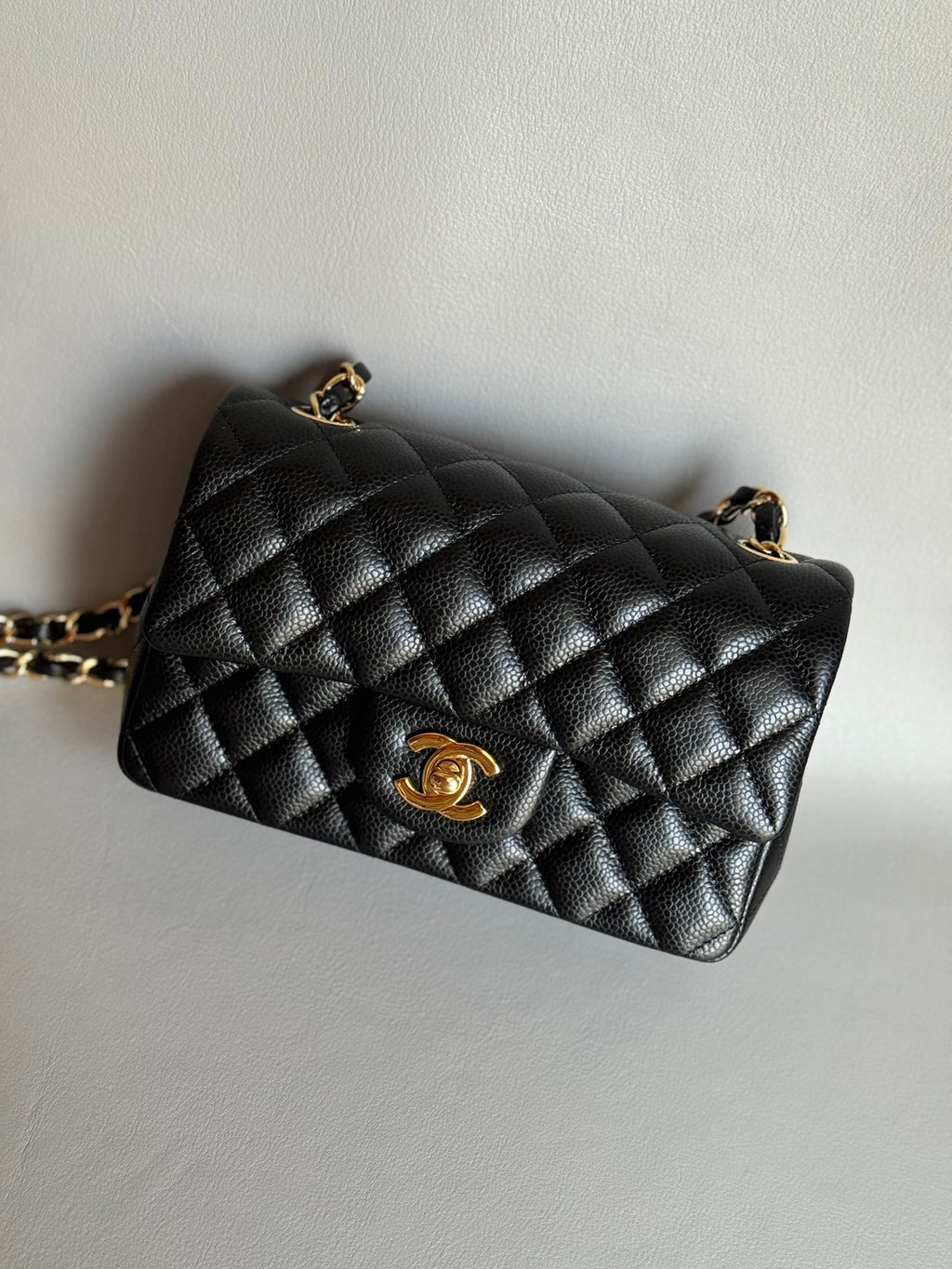 CHANEL- 24C Flap bag golden/sliver