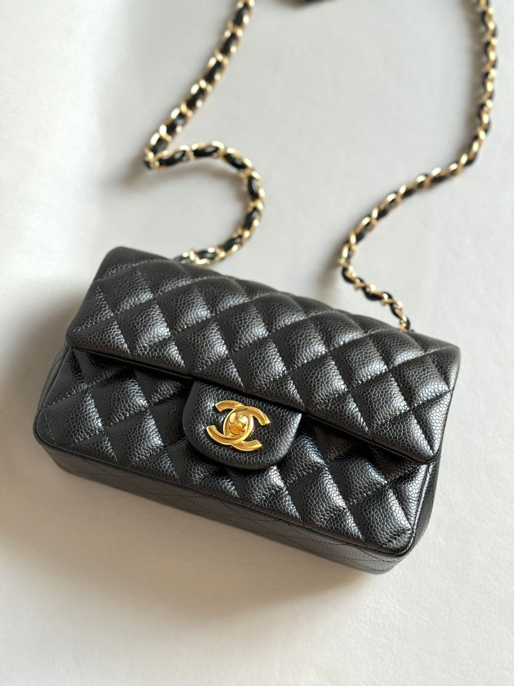 CHANEL- 24C Flap bag golden/sliver