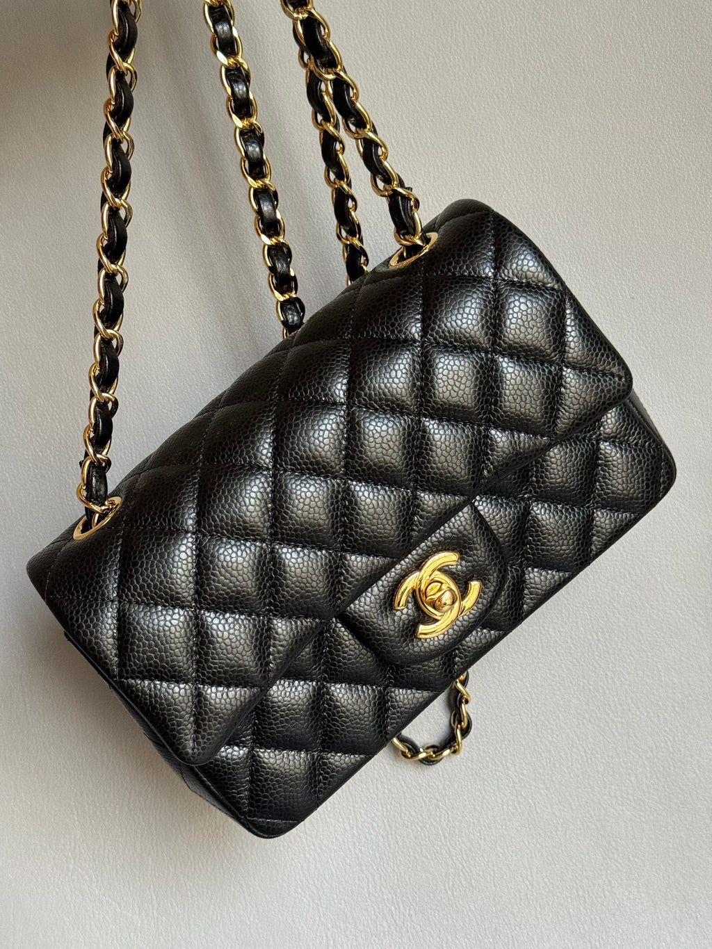 CHANEL- 24C Flap bag golden/sliver