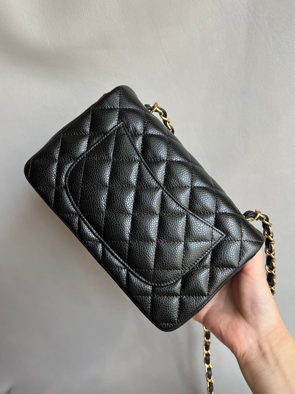 CHANEL- 24C Flap bag golden/sliver