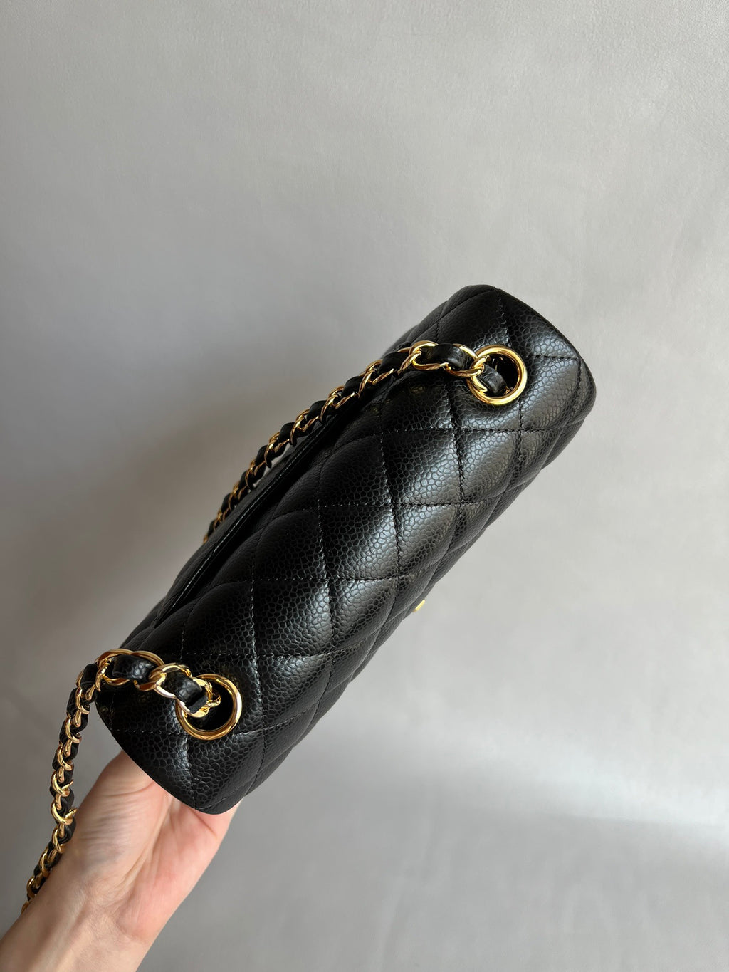 CHANEL- 24C Flap bag golden/sliver