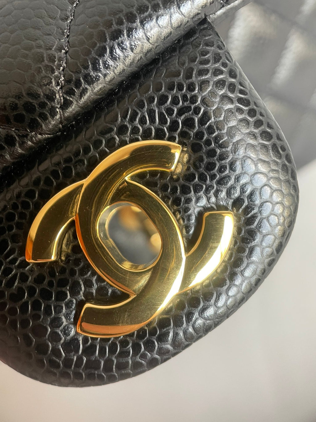 CHANEL- 24C Flap bag golden/sliver