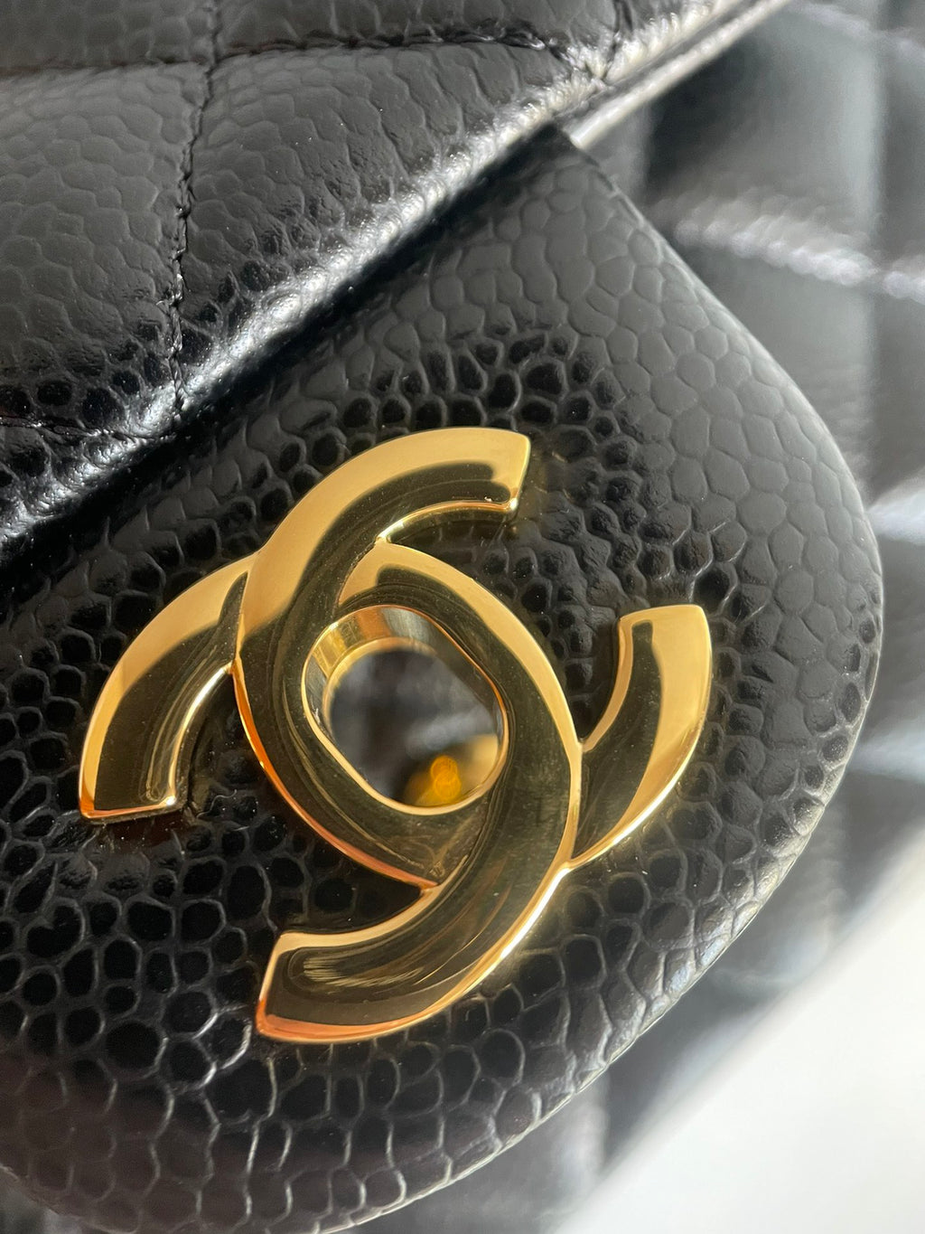 CHANEL- 24C Flap bag golden/sliver