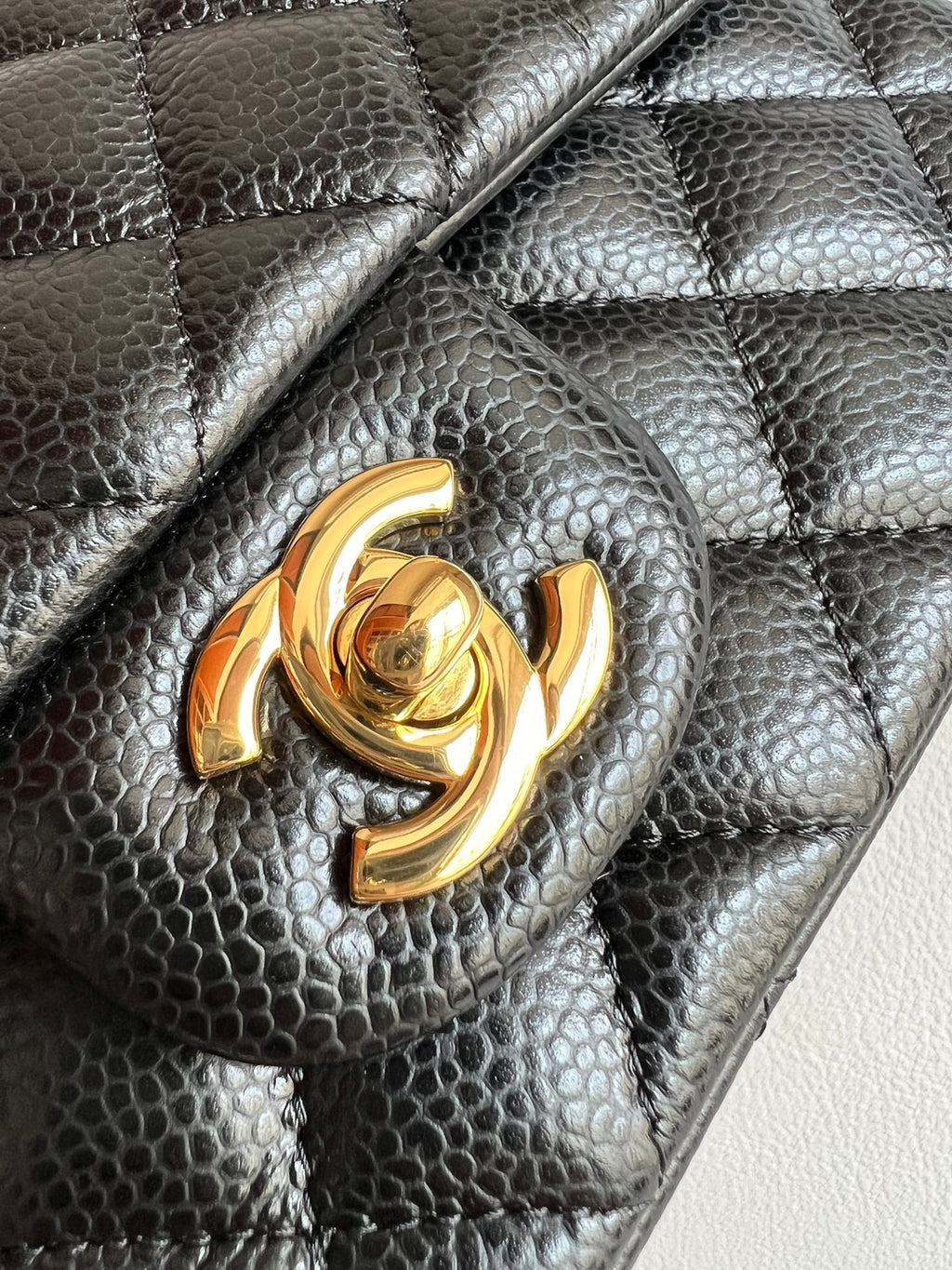 CHANEL- 24C Flap bag golden/sliver