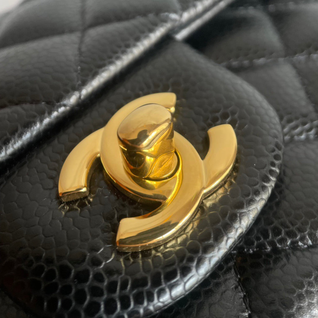 CHANEL- 24C Flap bag golden/sliver