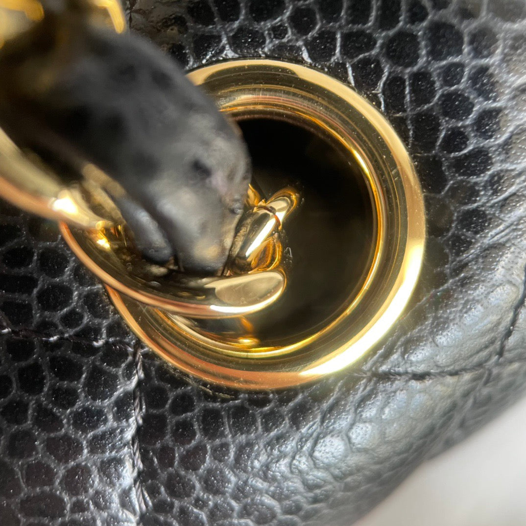 CHANEL- 24C Flap bag golden/sliver