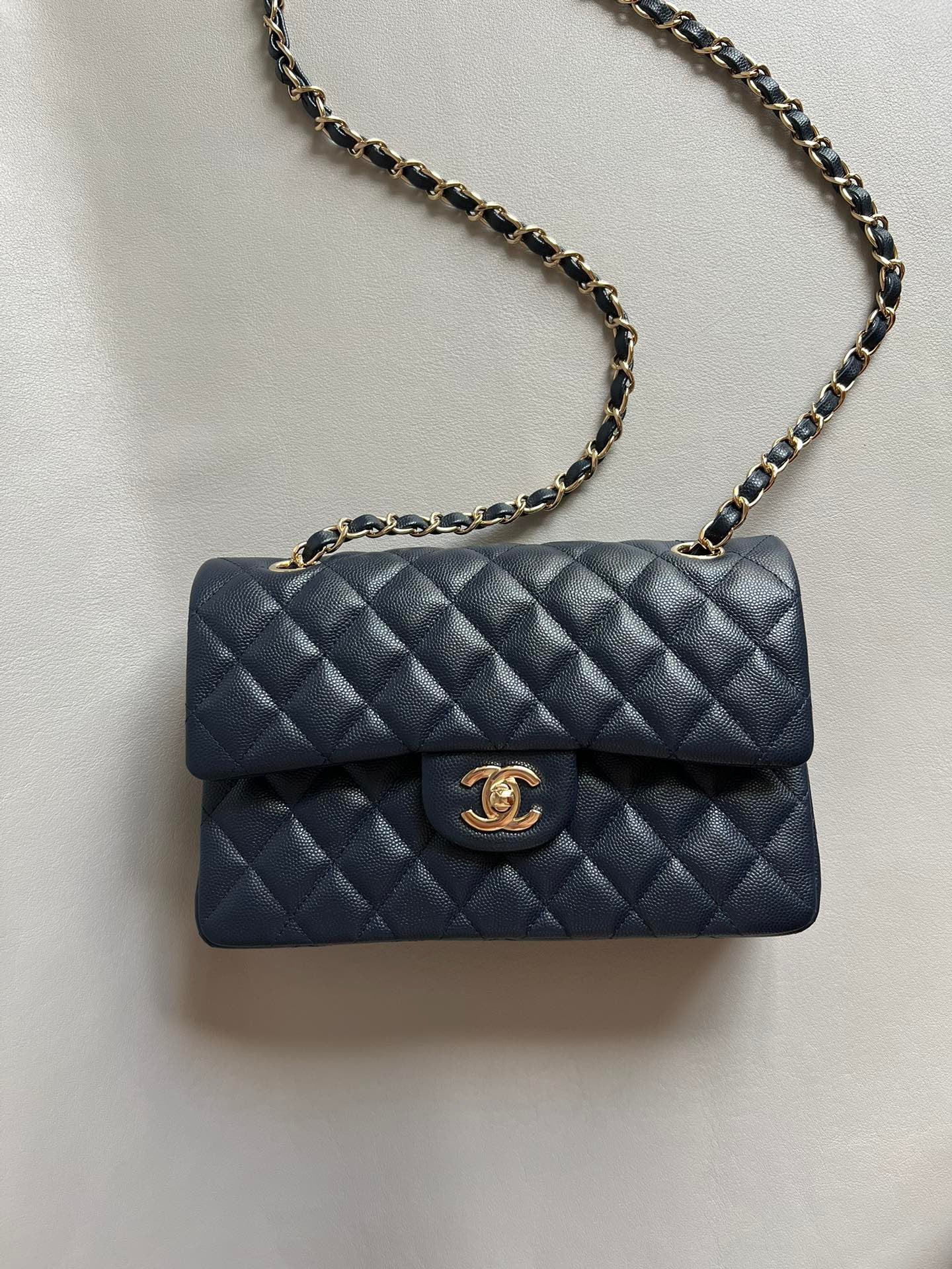 CHANEL- Flap23 bag golden/sliver