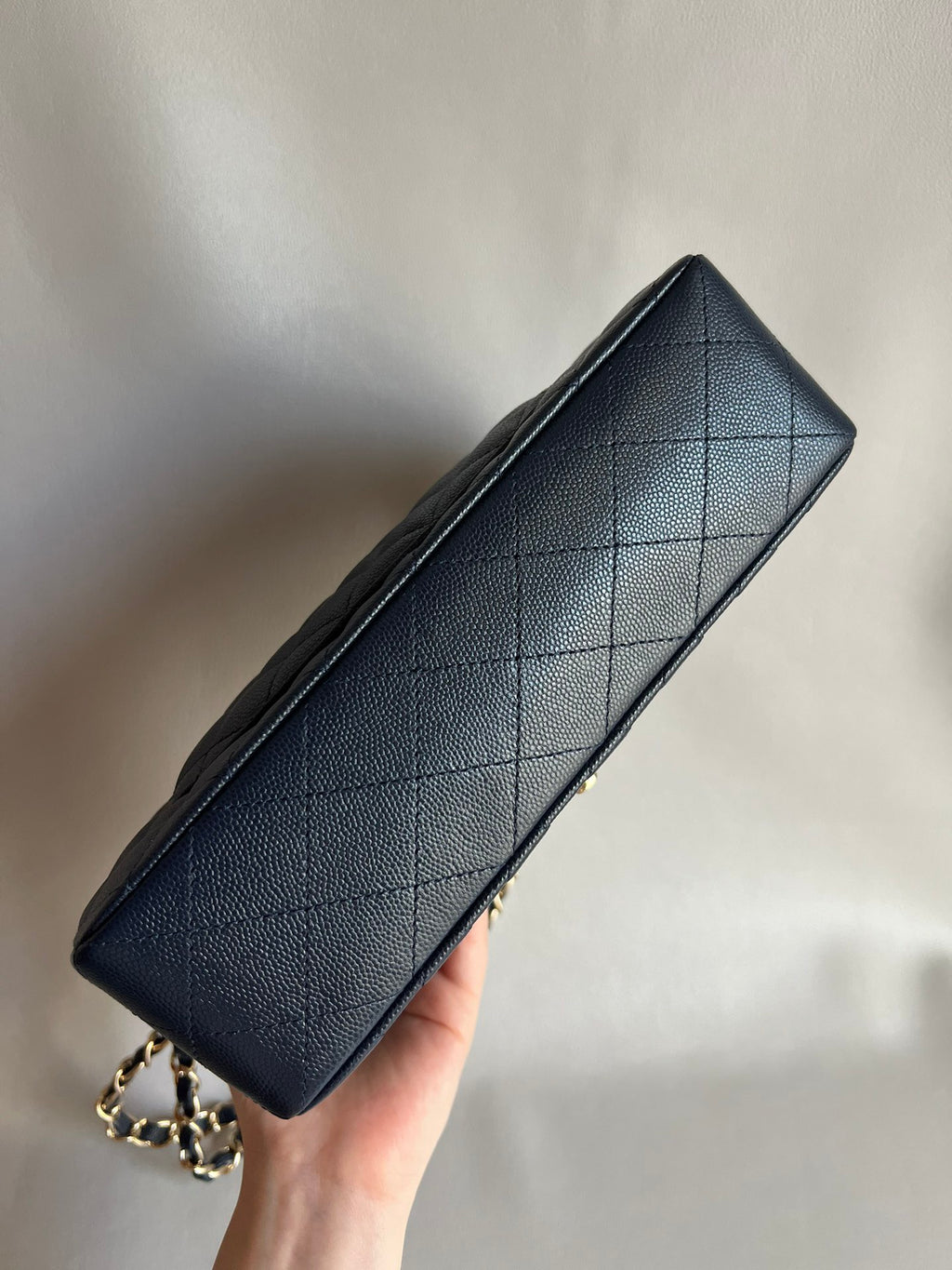 CHANEL- Flap23 bag golden/sliver