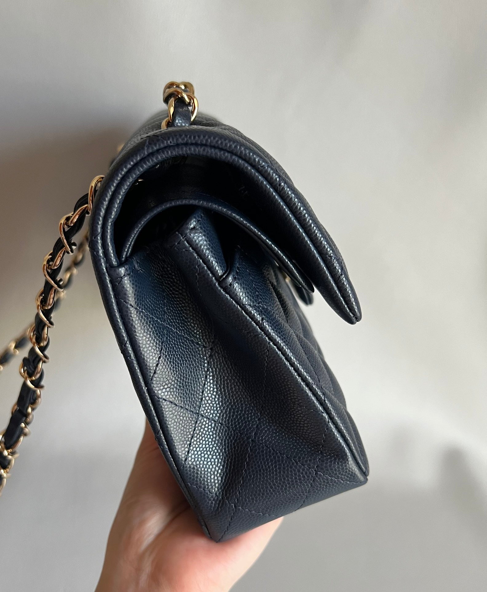 CHANEL- Flap23 bag golden/sliver