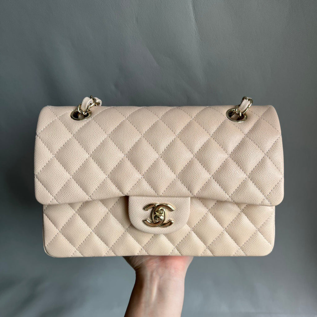 CHANEL- Flap23 bag golden/sliver