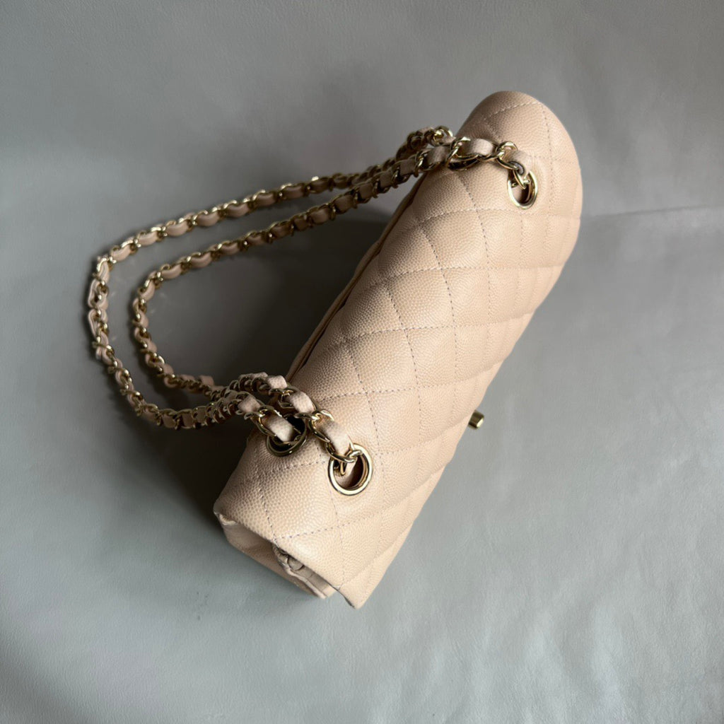 CHANEL- Flap23 bag golden/sliver