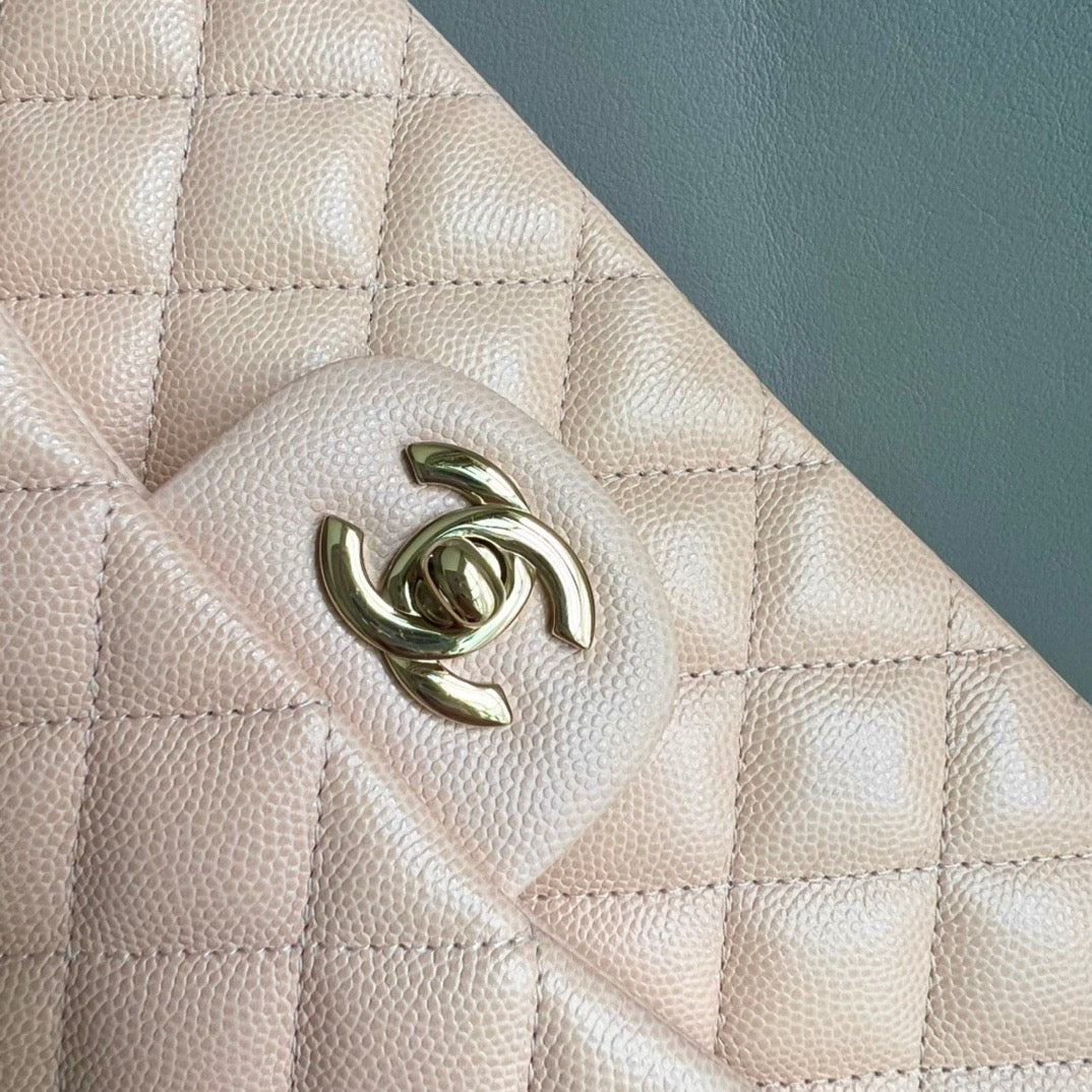 CHANEL- Flap23 bag golden/sliver