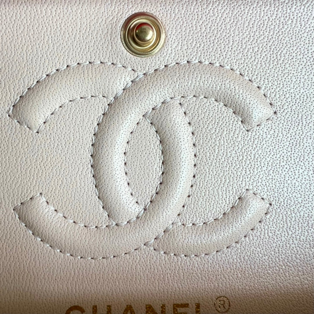 CHANEL- Flap23 bag golden/sliver