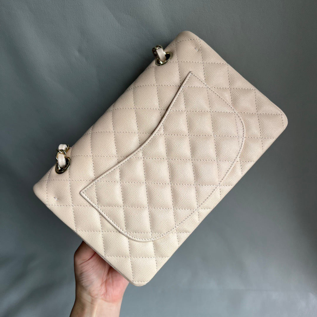 CHANEL- Flap23 bag golden/sliver