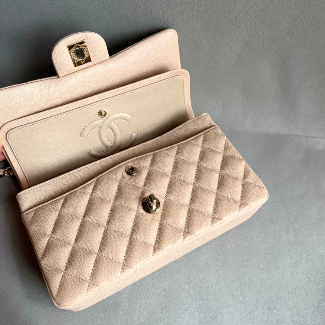 CHANEL- Flap23 bag golden/sliver