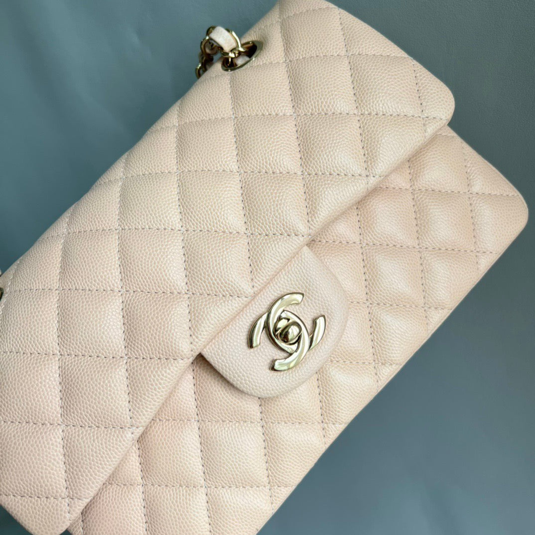 CHANEL- Flap23 bag golden/sliver