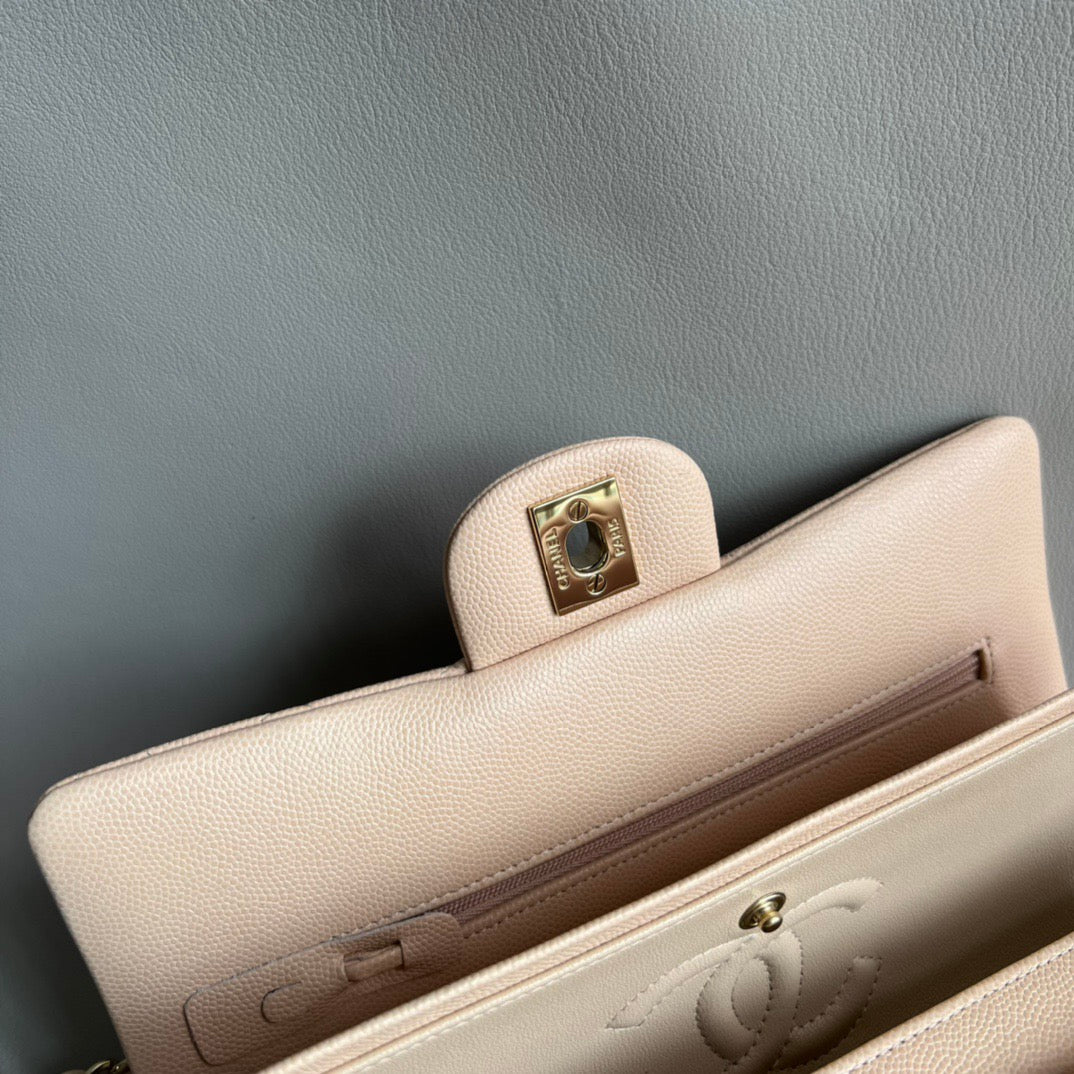 CHANEL- Flap23 bag golden/sliver