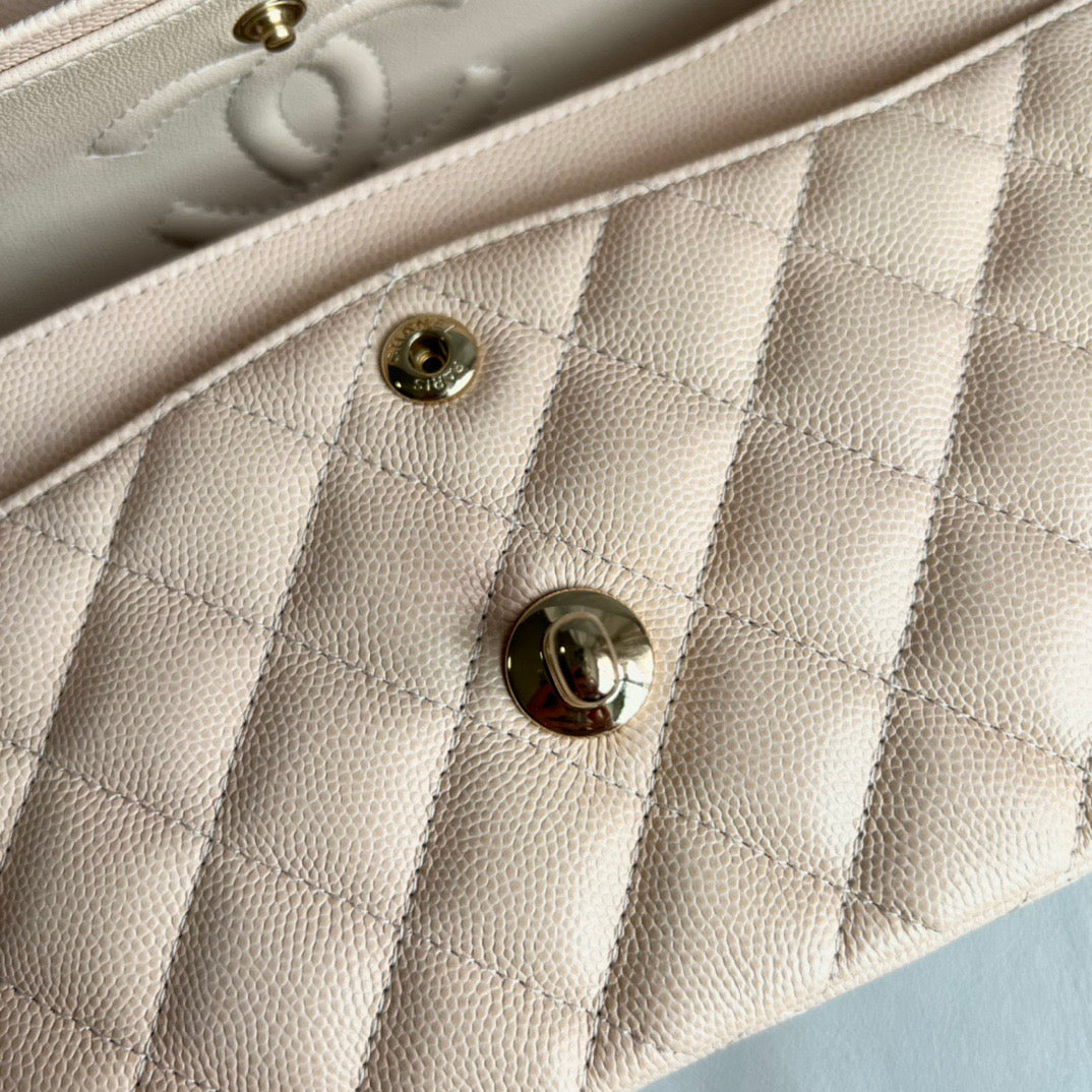 CHANEL- Flap23 bag golden/sliver