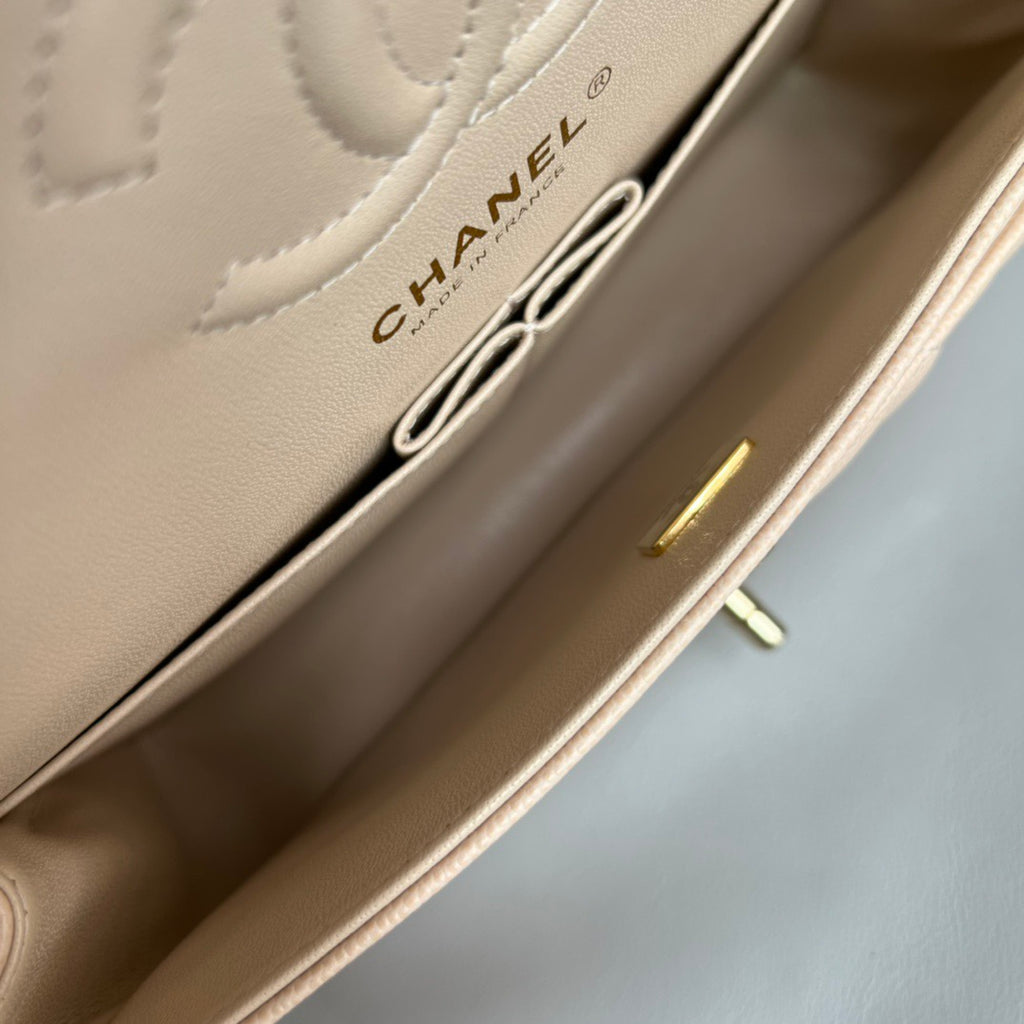 CHANEL- Flap23 bag golden/sliver