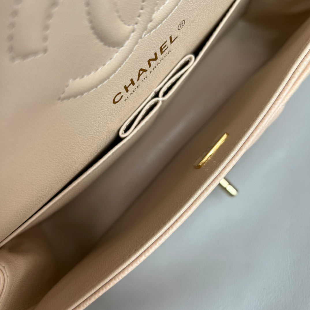 CHANEL- Flap23 bag golden/sliver