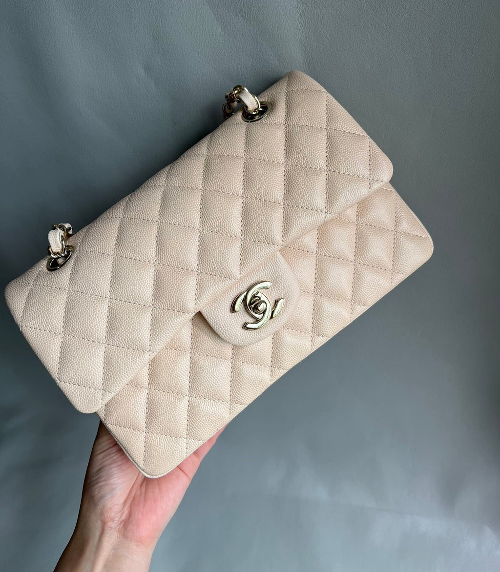 CHANEL- Flap23 bag golden/sliver