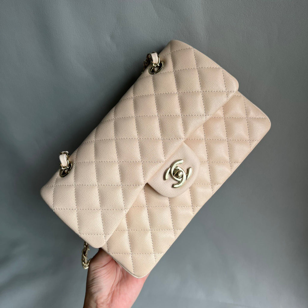 CHANEL- Flap23 bag golden/sliver