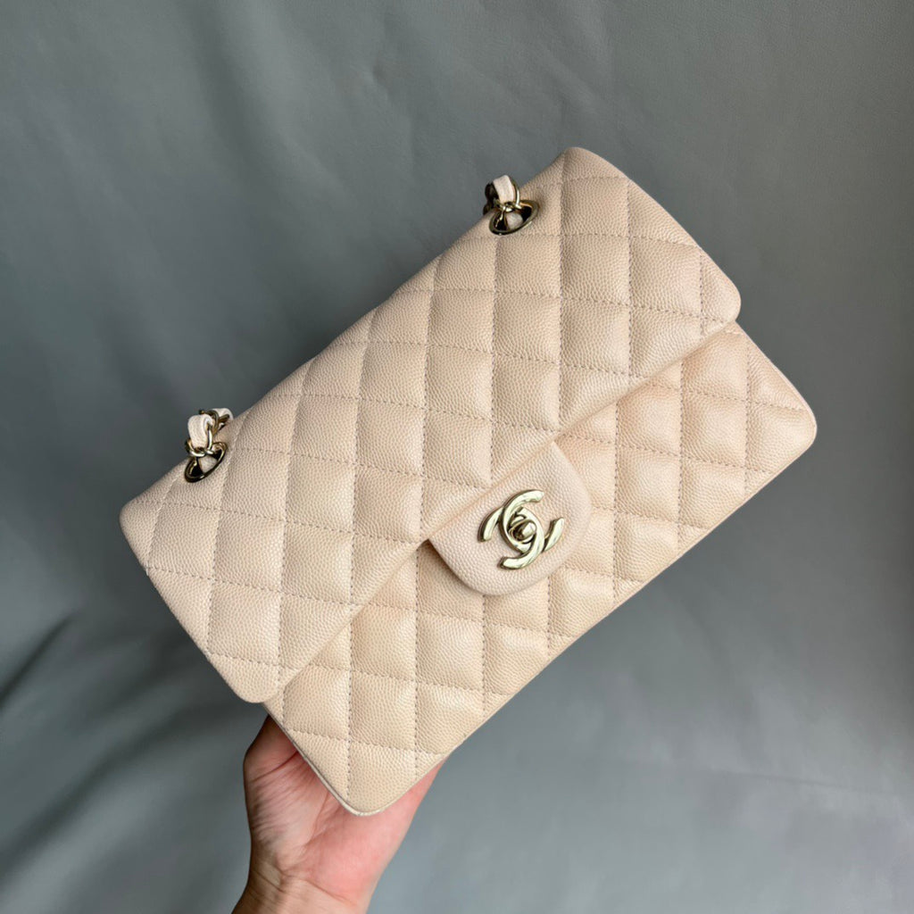 CHANEL- Flap23 bag golden/sliver