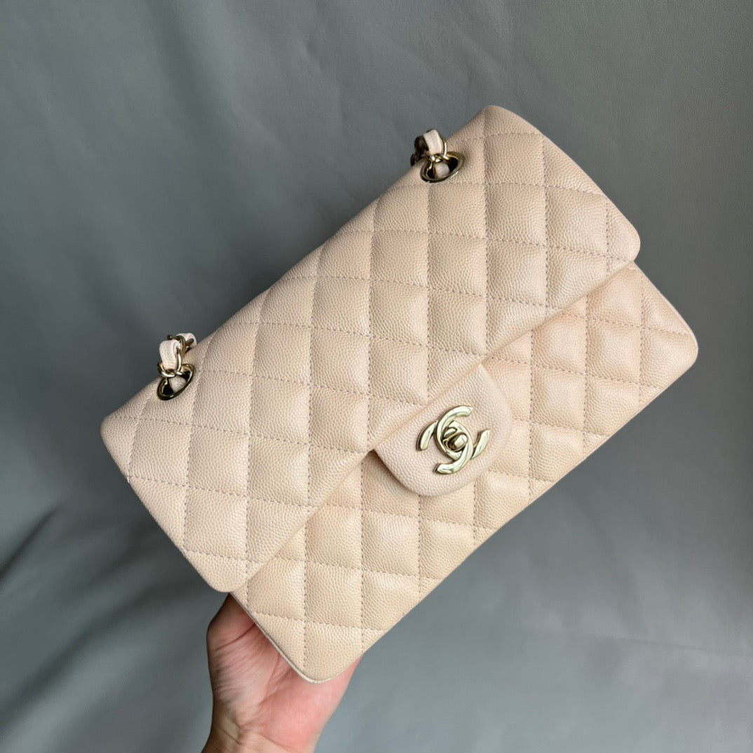 CHANEL- Flap23 bag golden/sliver