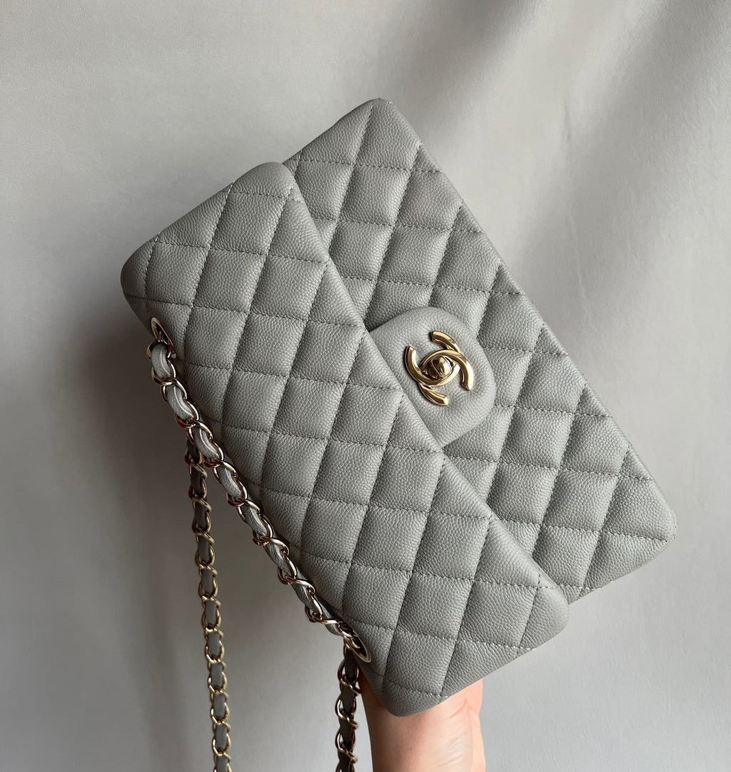 CHANEL- Flap23 bag golden/sliver