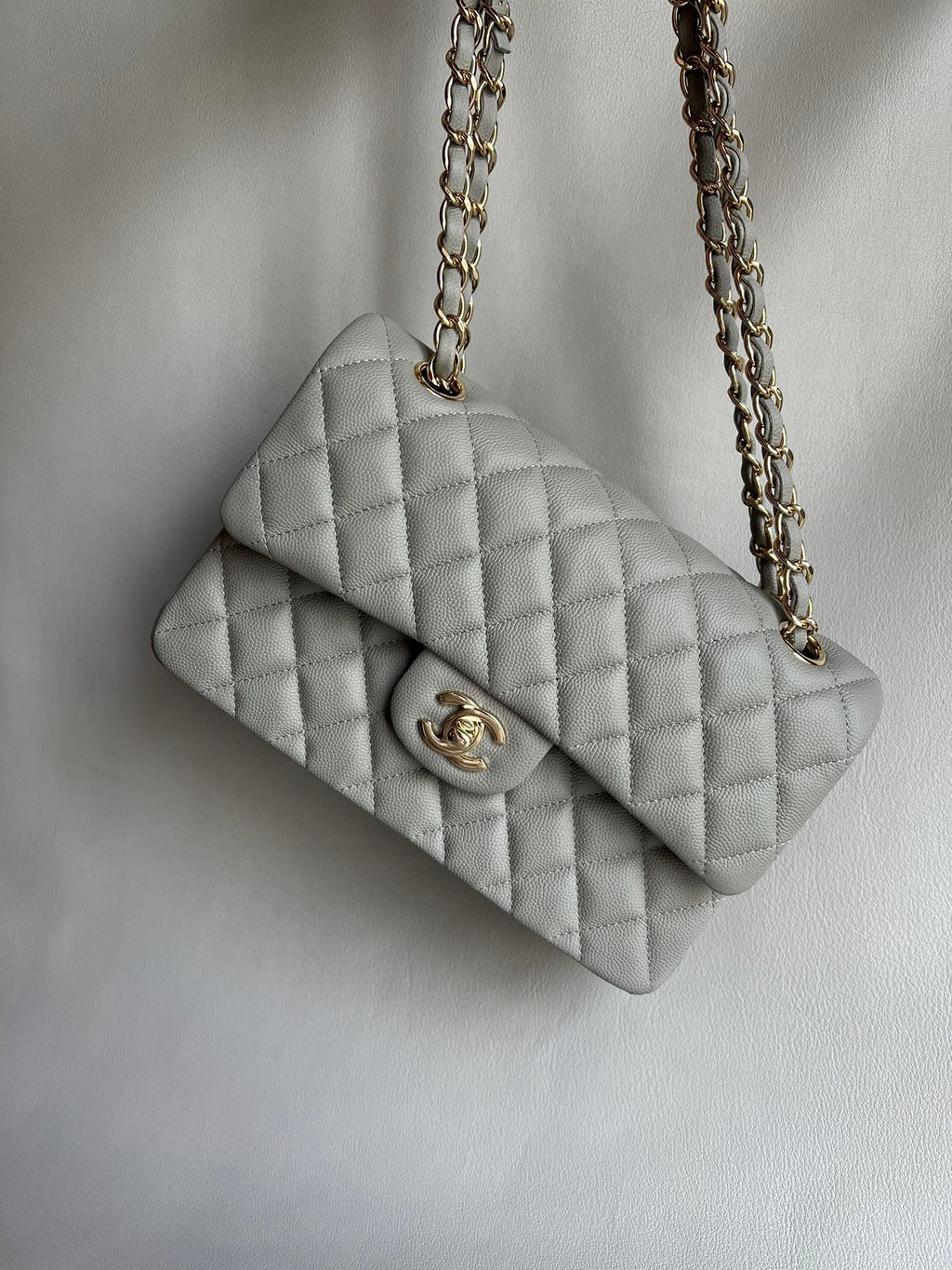 CHANEL- Flap23 bag golden/sliver