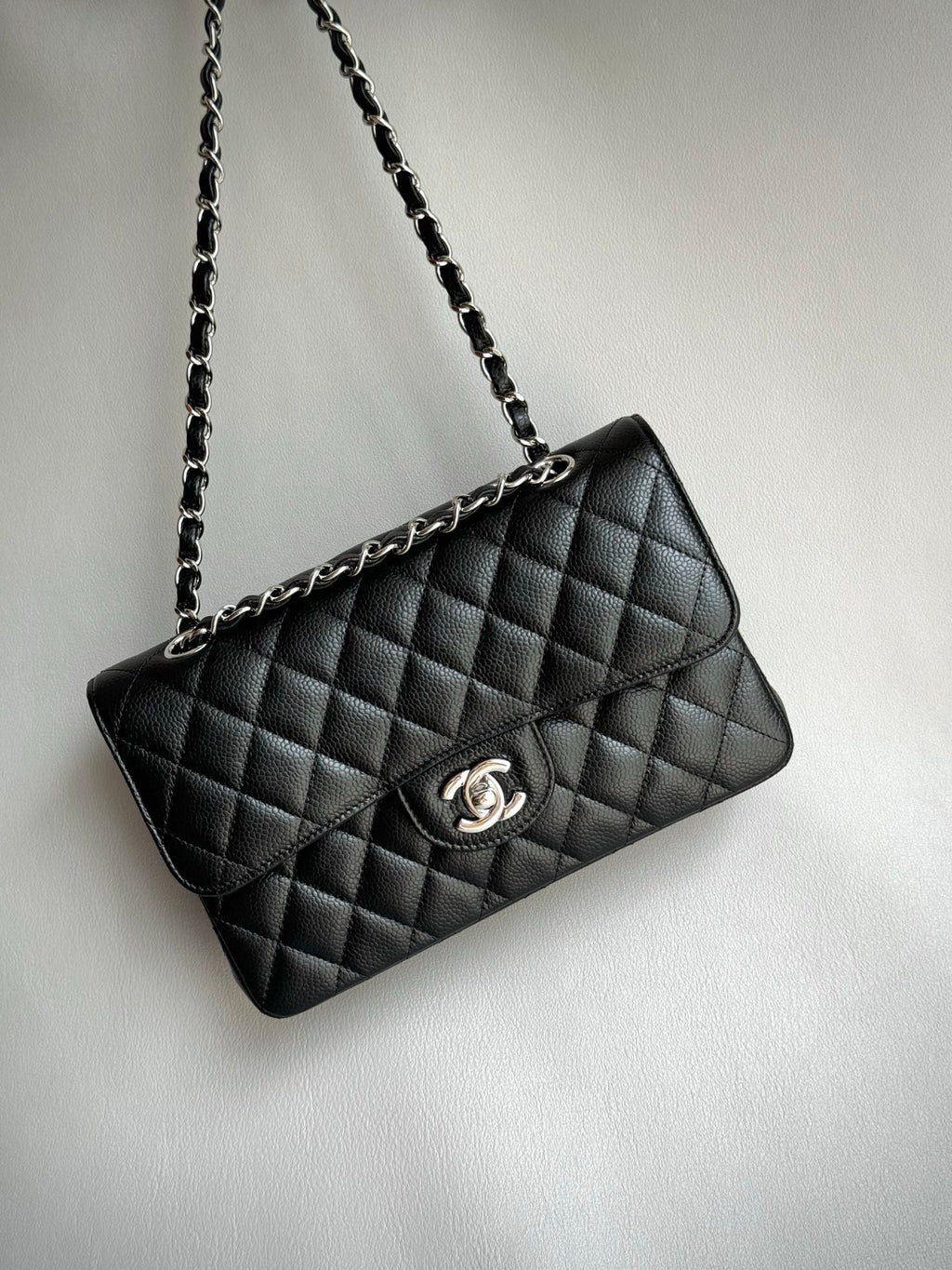 CHANEL- Flap23 bag golden/sliver