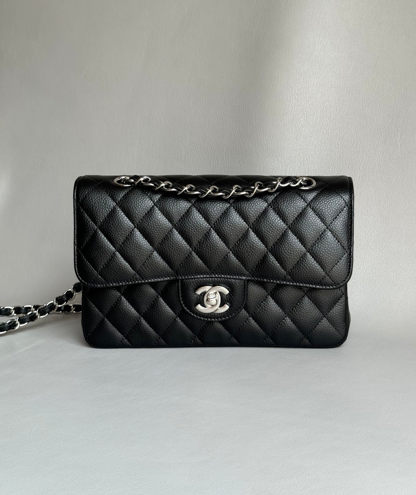 CHANEL- Flap23 bag golden/sliver