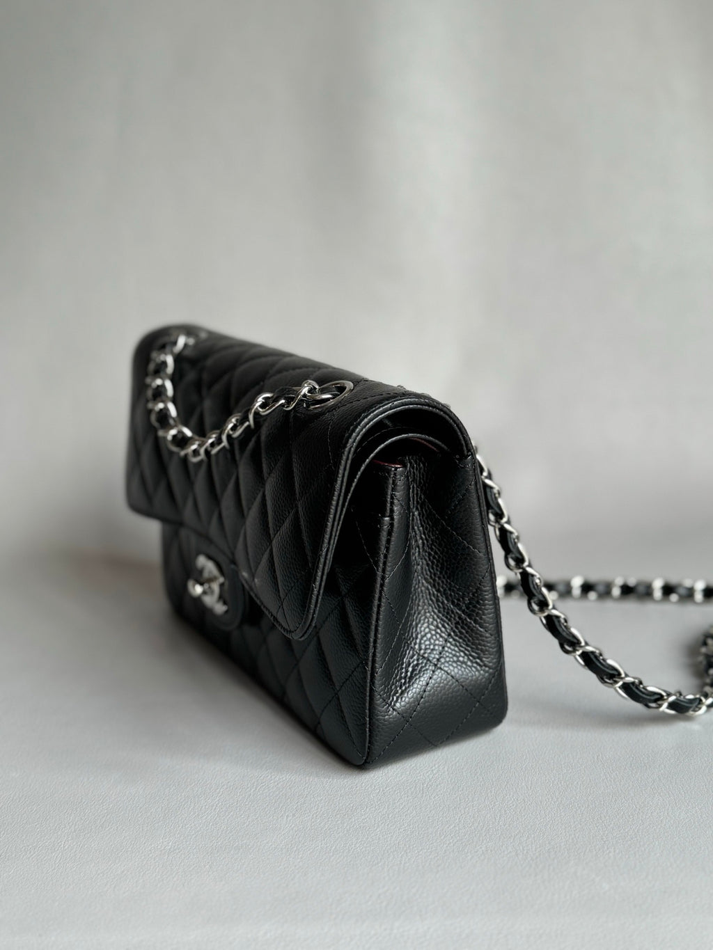 CHANEL- Flap23 bag golden/sliver