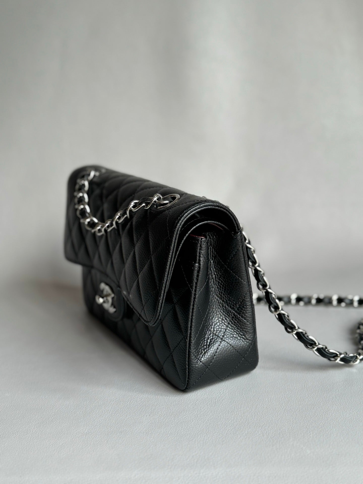 CHANEL- Flap23 bag golden/sliver