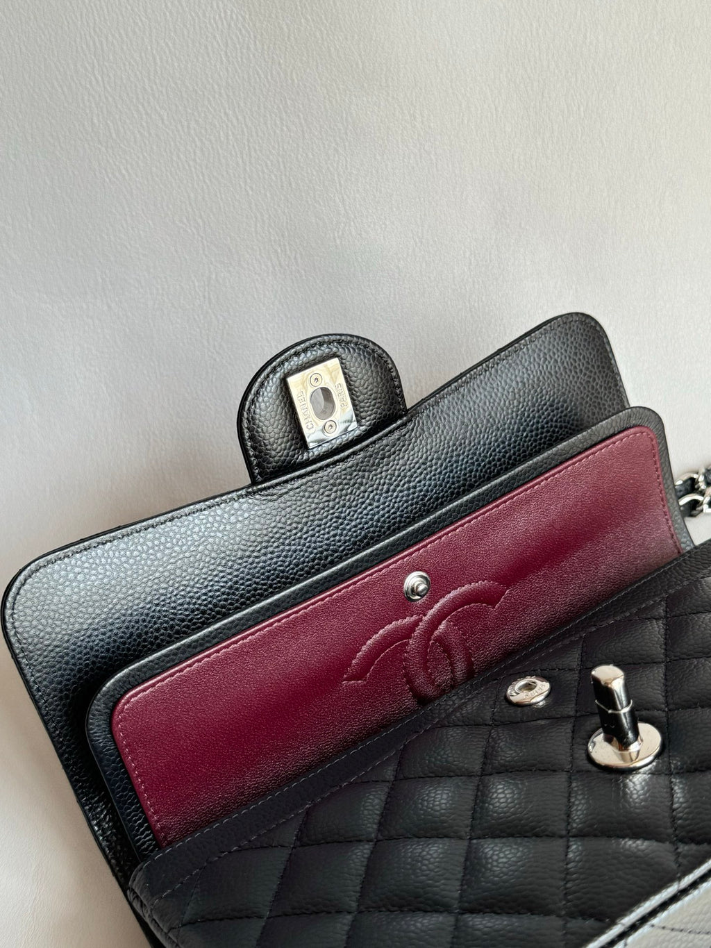 CHANEL- Flap23 bag golden/sliver