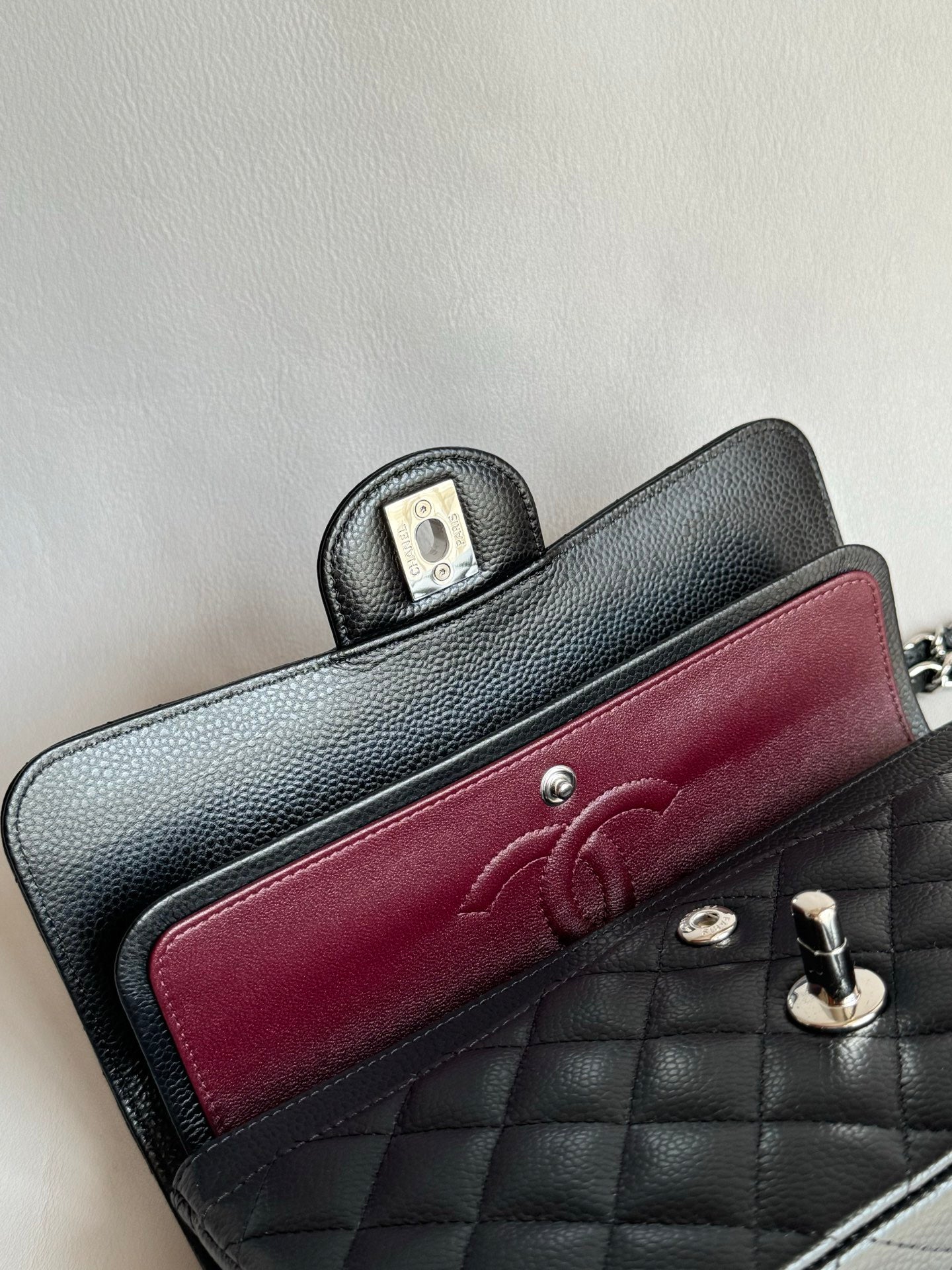 CHANEL- Flap23 bag golden/sliver